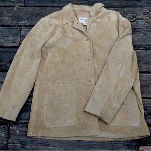 Eddie Bauer xl suede leather coat
